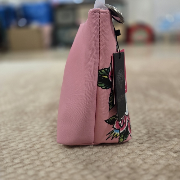 Ed Hardy Pink Skull & Cross Cosmetic Bag – New With Tag - Picture 6 of 10